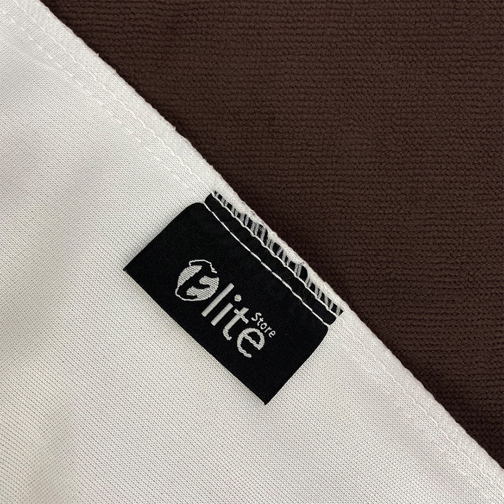 Dyed Terry Towel 100% Waterproof Fitted Mattress Protector In Brown Color