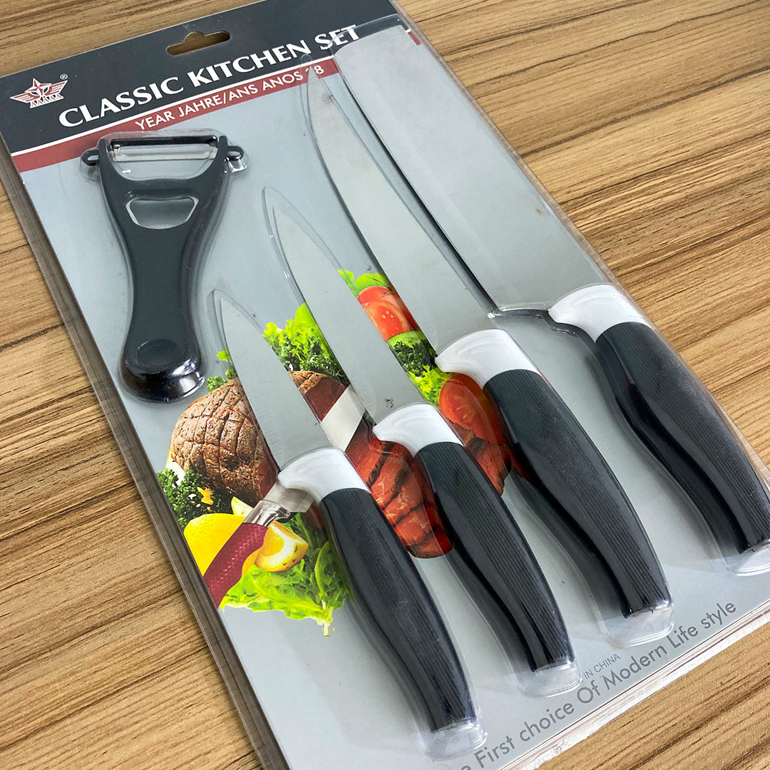 5 Pcs Classic Kitchen Knife Set