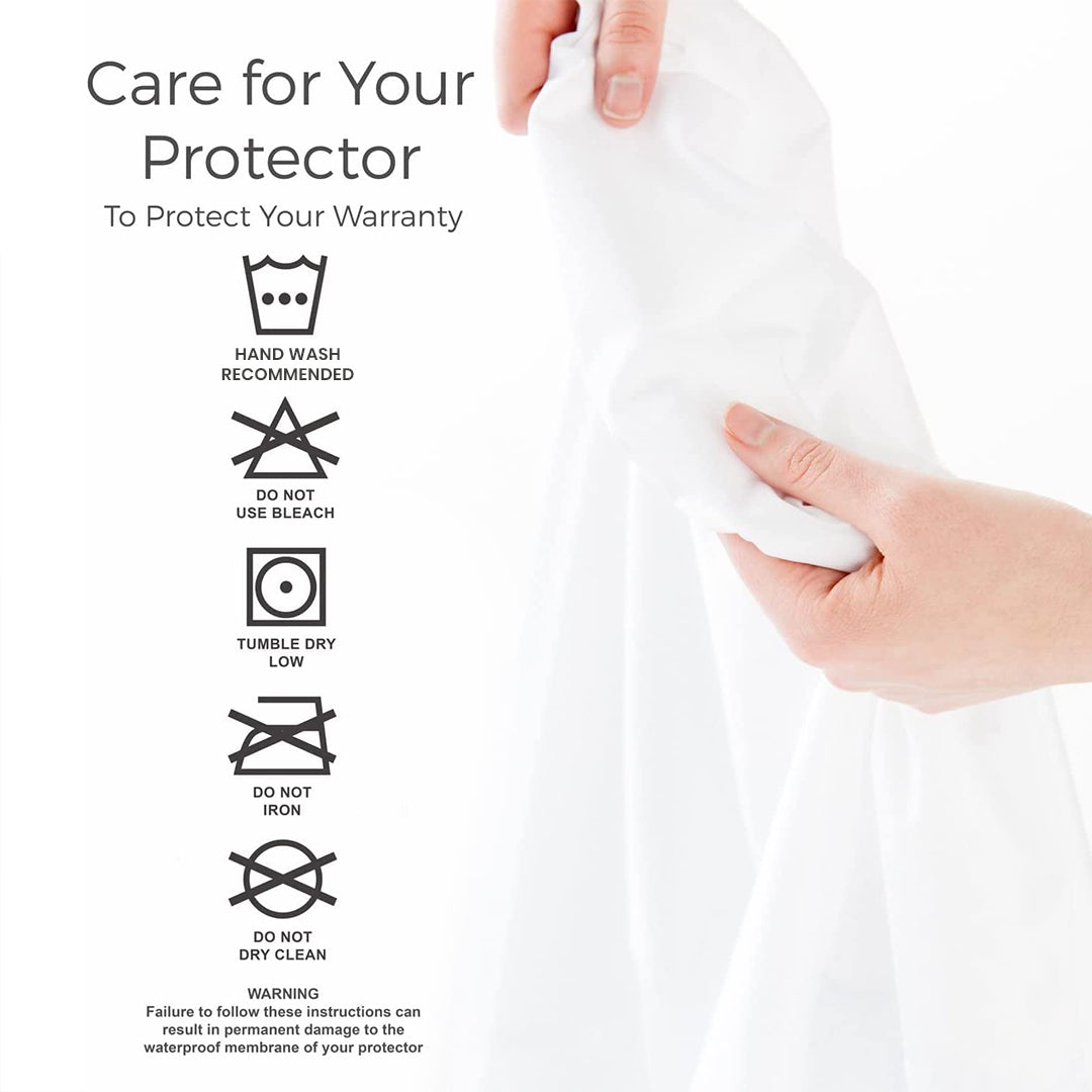 Pair Of Terry Cotton Waterproof Pillow Covers-5 Colors