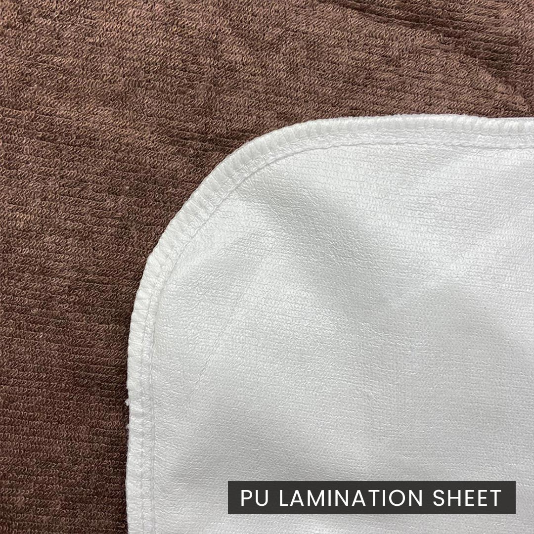 Jointless Recommended Premium & Export Quality Terry Cotton 100% Waterproof Fitted Style Mattress Protector- Brown Color