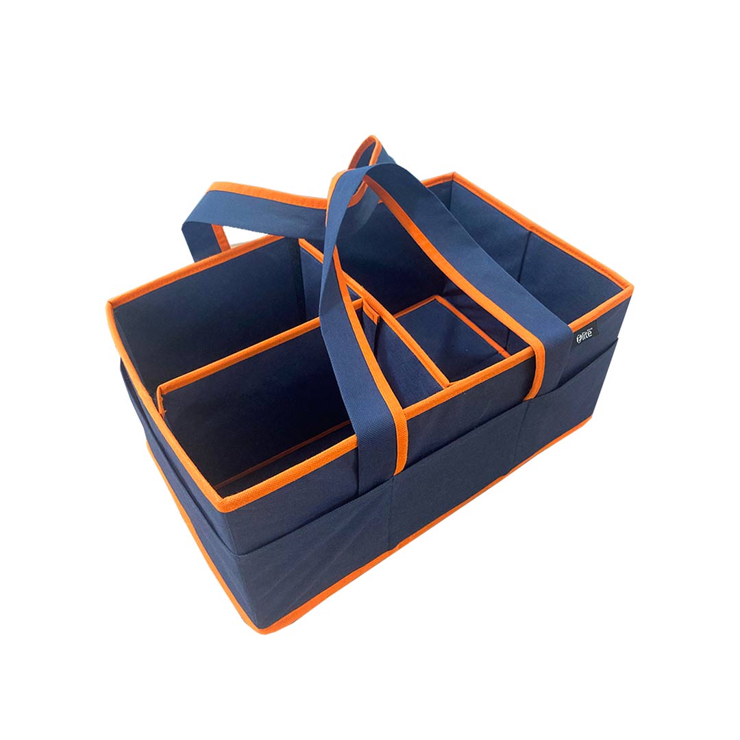 Baby Diaper Caddy Organizer-Dyed Blue