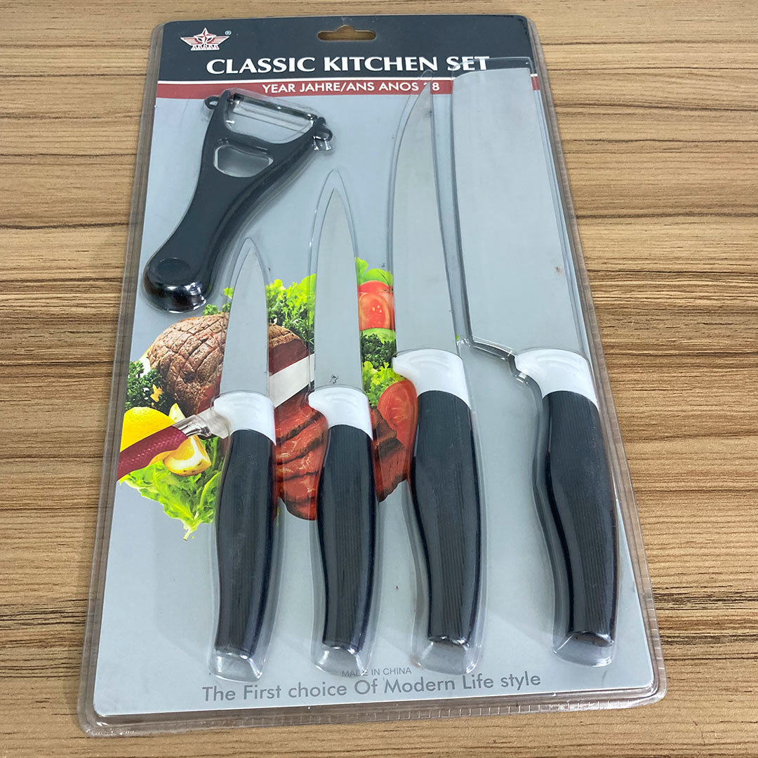 5 Pcs Classic Kitchen Knife Set