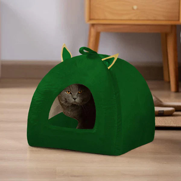 Soft Velvet Stuff Cat House