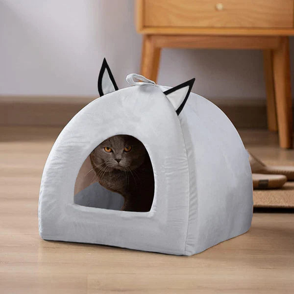 Soft Velvet Stuff Cat House