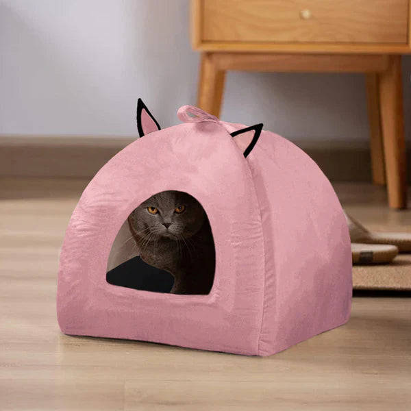 Soft Velvet Stuff Cat House
