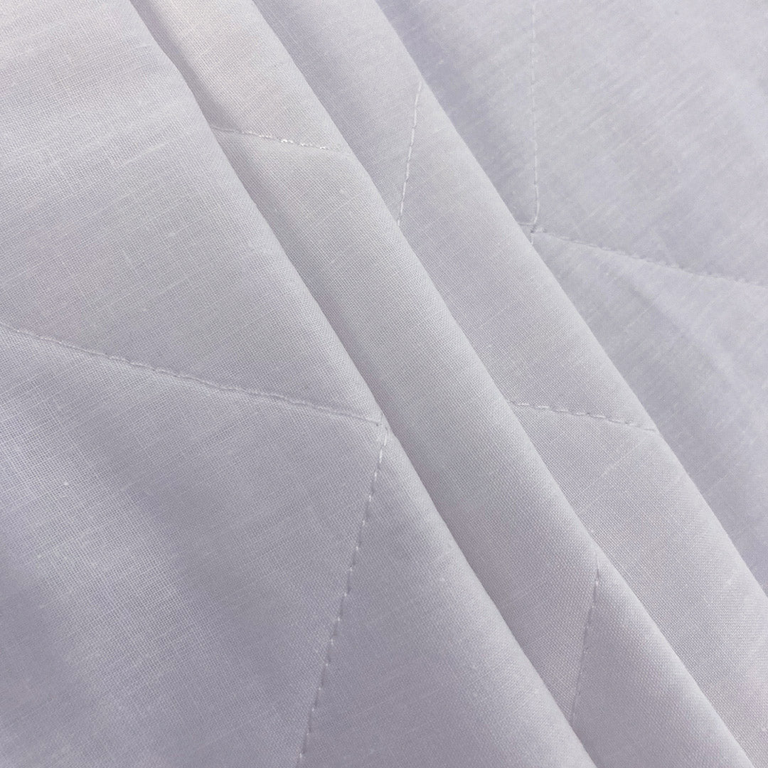 Soft Cotton Quilted 100% Waterproof Fitted Mattress Protector In White Color